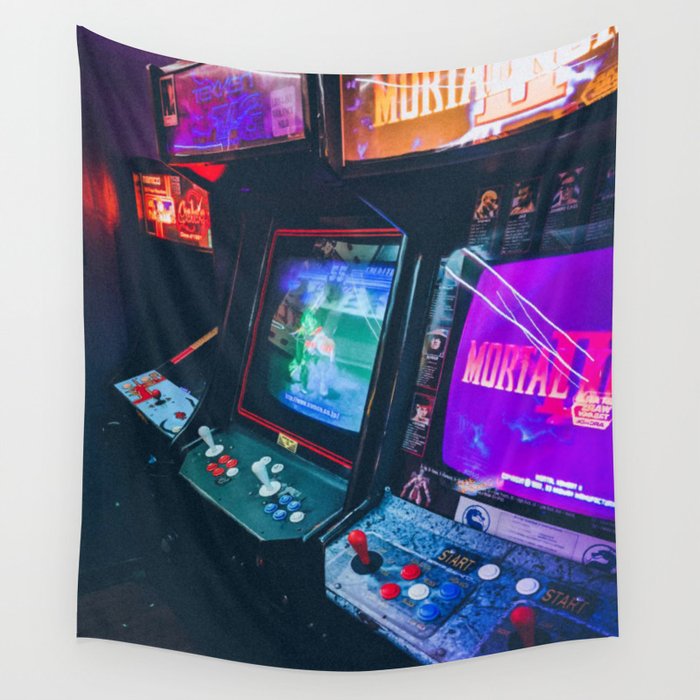 Arcade Machines Wall Tapestry