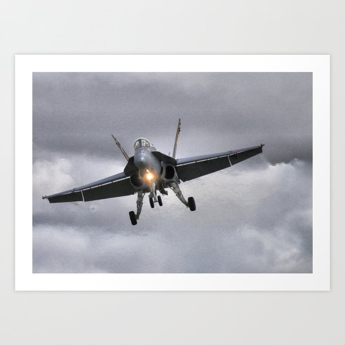 F-18 Short Landing Art Print