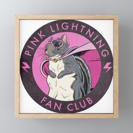 Little Thumbelina Girl: Pink Lightning Fan Club Framed Mini Art Print