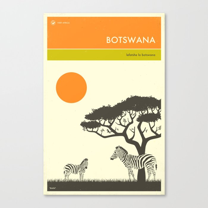 VISIT BOTSWANA Canvas Print