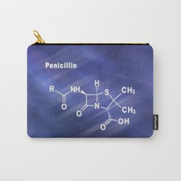 Penicillin, antibiotic drug, Structural chemical formula Carry-All Pouch