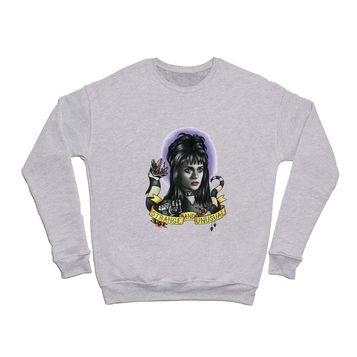 Lydia Gothic Girl Strange and Unusual Crewneck Sweatshirt