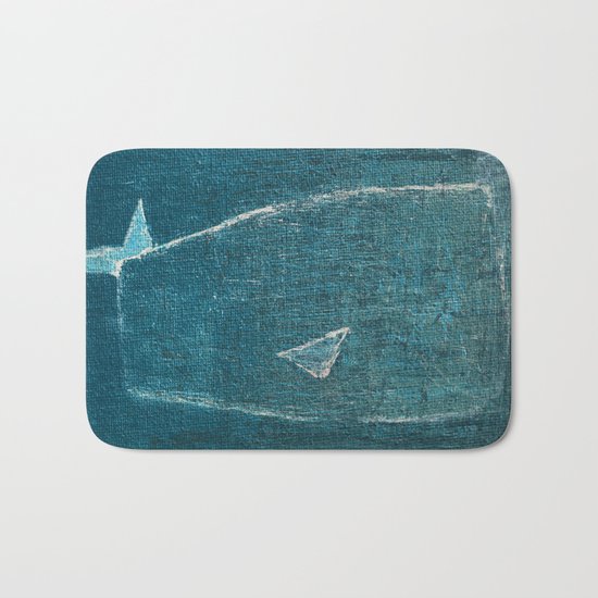The Simple Whale Bath Mat