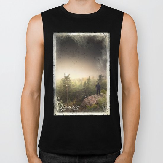 Im happily lost yet again Biker Tank