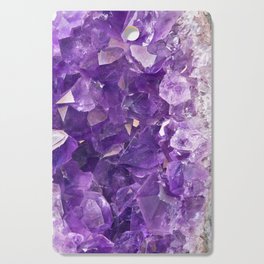 Purple Amethyst Quartz Crystal Cutting Board