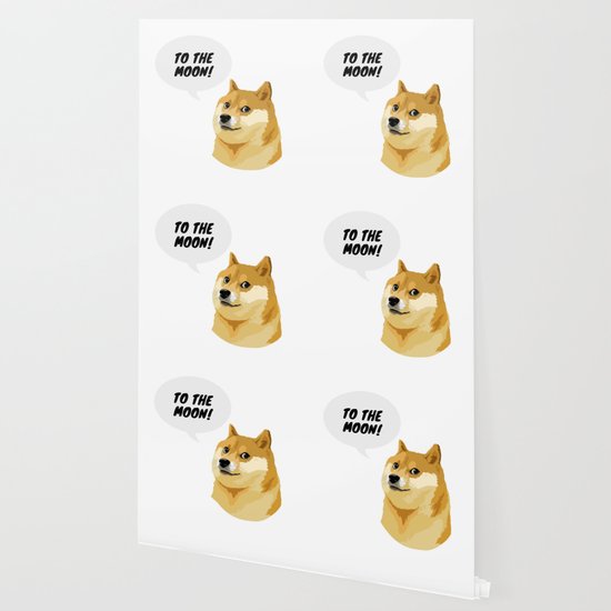 Dogecoin Stock Meme Wallpaper by Electronic Drip Family | Society6