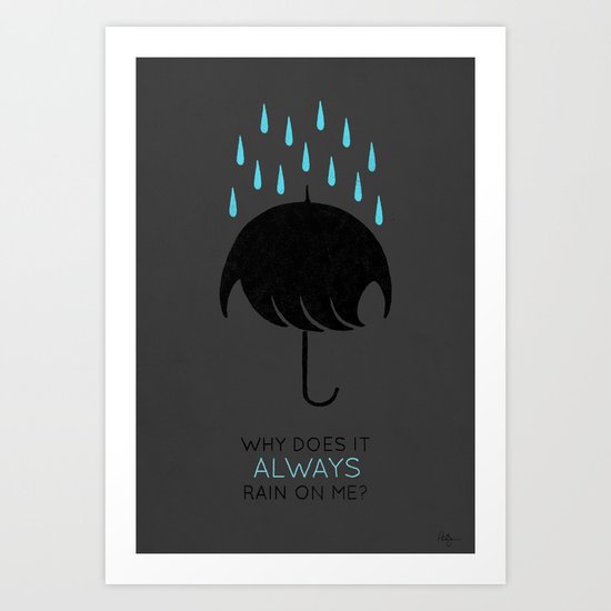 Umbrellas are Emo Art Print