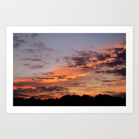Fire In The Sky Art Print