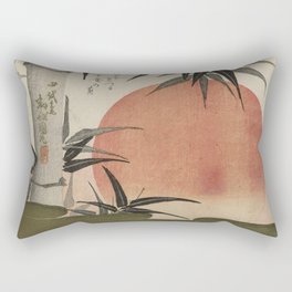 Bamboo and rising sun (1829)  Rectangular Pillow