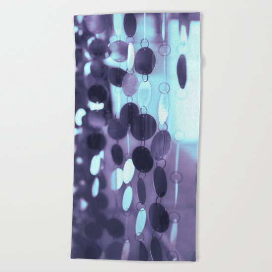 GLAM CIRCLES #Mint/Blue #1 Beach Towel