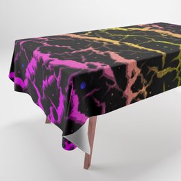 Cracked Space Lava - Pink/Yellow Tablecloth