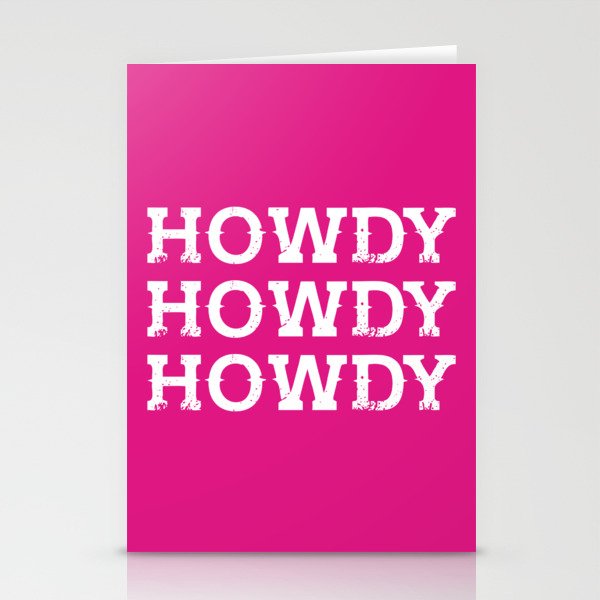 Vintage Howdy Stationery Cards