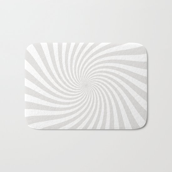 Swirl (Platinum/White) Bath Mat