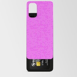 Large Hot Pink Honeycomb Bee Hive Geometric Hexagonal Design Android Card Case