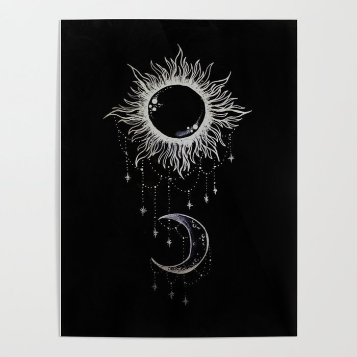 Sun and moon Poster