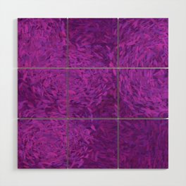 Pretty Purple Pattern Wood Wall Art