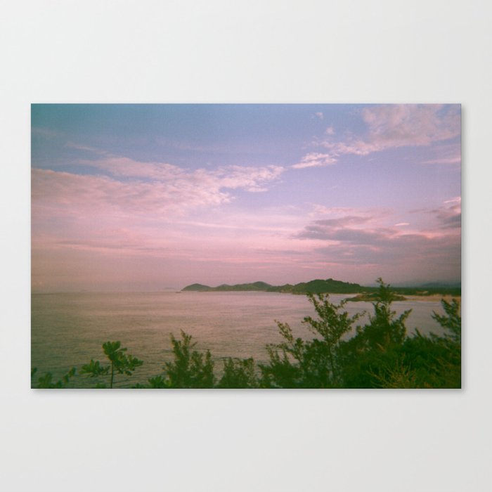 Daydreaming in the nature of Ferrugem beach Canvas Print