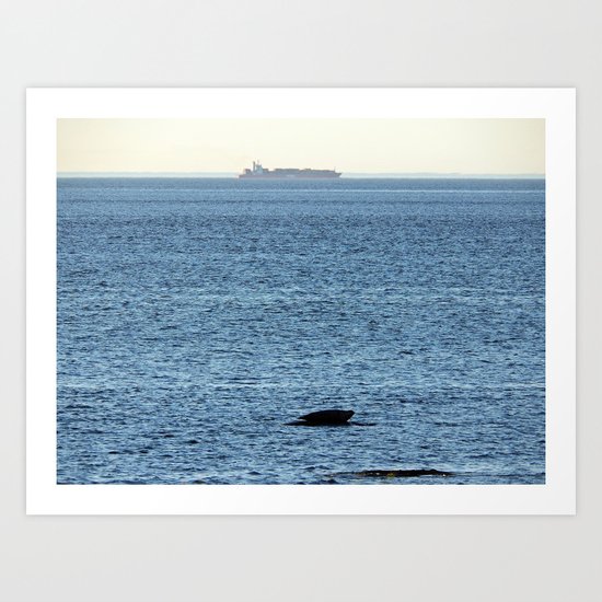 Seal and Ship Art Print