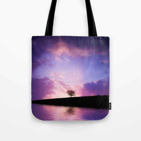 The sunset tree Tote Bag