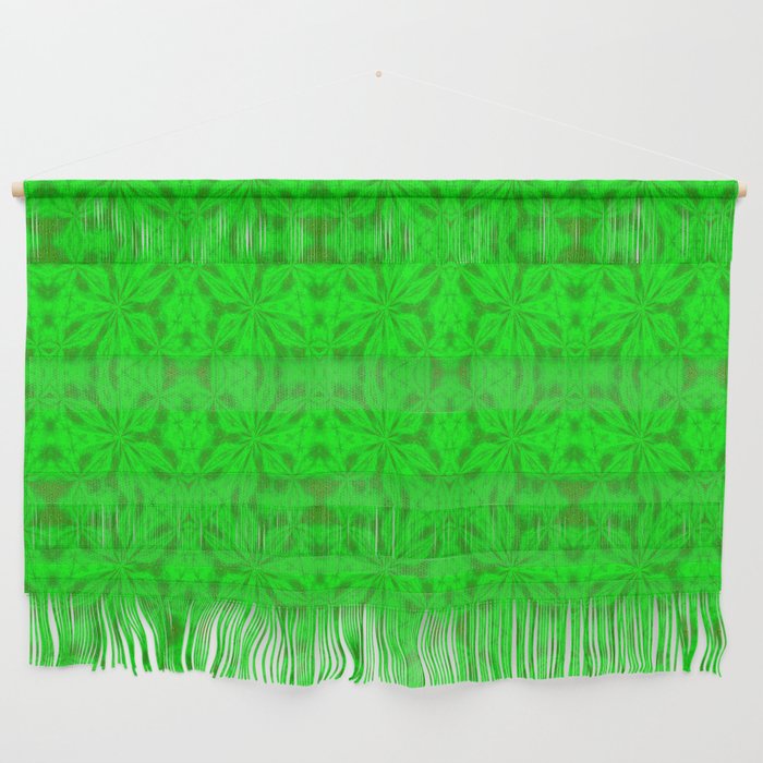 Cloud Dust Bright Green Wall Hanging
