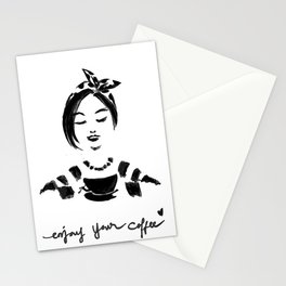Enjoy Your Coffee Stationery Cards