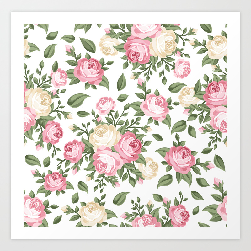 Rosy Posy Art Print By Beautifulrevelry Society6