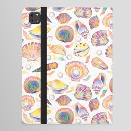 Fantasy Sea Shells -white iPad Folio Case