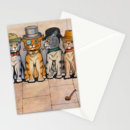 The Smoking Cats by Louis Wain Stationery Card