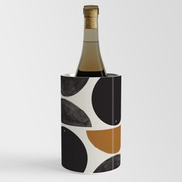 Geometry Shape Mid Century Organic Art Print Wine Chiller