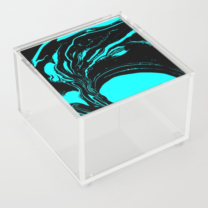 Turquoise marble Acrylic Box