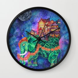 Elephant City Wall Clock
