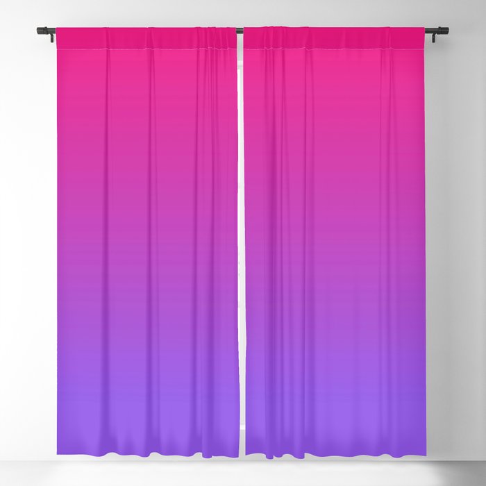 FUCHSIA & VIOLET OMBRE COLOR Blackout Curtain