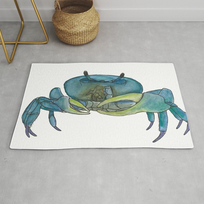 Blue Crab Rug