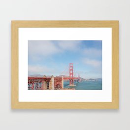 Golden gate bridge | United States travel photography | Bright and pastel colored photo print |  Framed Art Print
