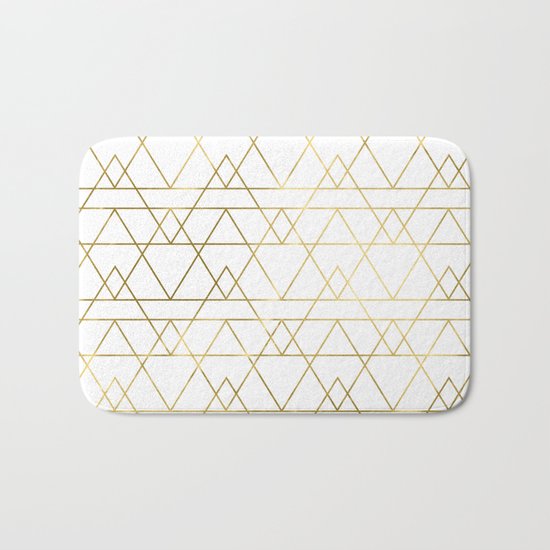 Modern Gold Bath Mat