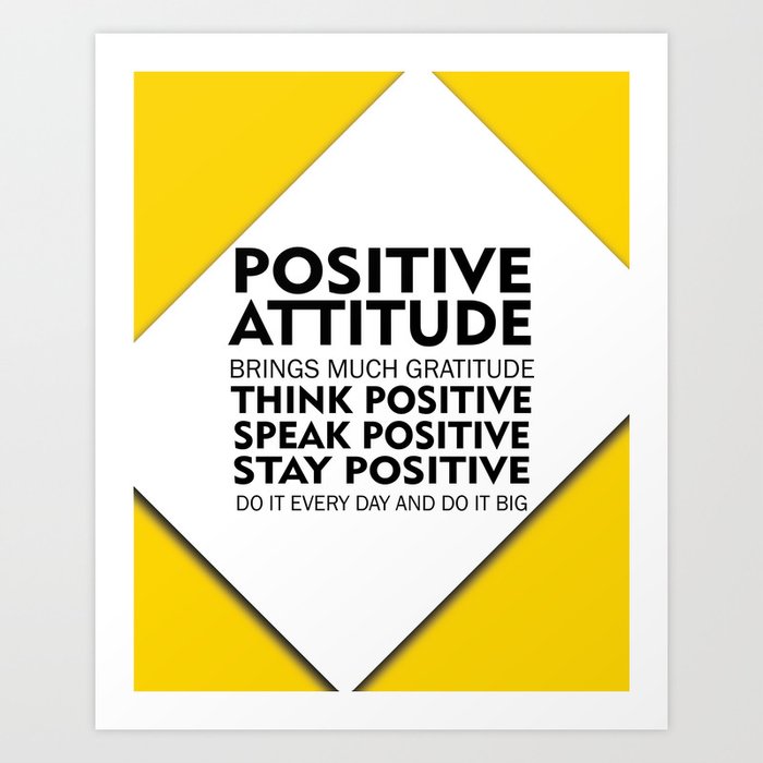 positive attitude posters