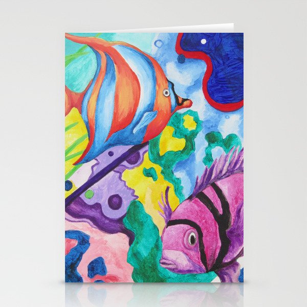 Vibrant Under the Sea Stationery Cards