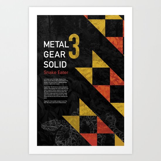 Metal Gear Solid 3: Snake Eater Art Print