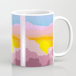 Sixties Inspired Psychedelic Sunrise Surprise Coffee Mug