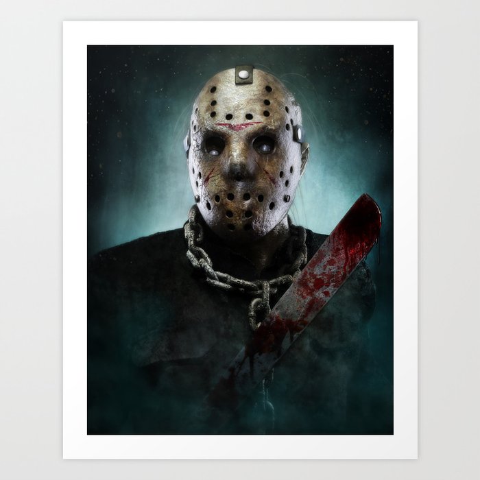 Jason Voorhees Art Print By Zombietron