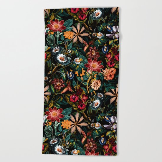 NIGHT-GARDEN-XXIV Beach Towel
