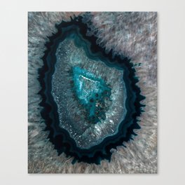 Earth treasures - Blue Agate Canvas Print