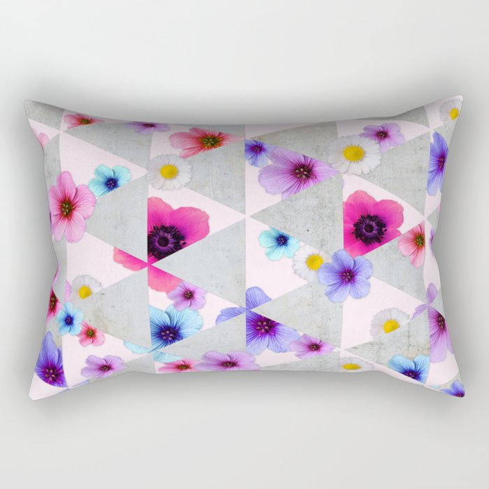 Playing with Flowers Rectangular Pillow