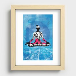 CITY YOGA BOOK Recessed Framed Print