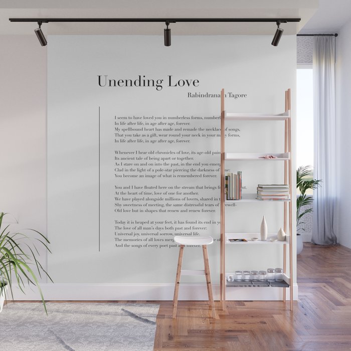 Unending Love by Rabindranath Tagore   Wall Mural