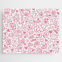 Hearts Doodle 2 Jigsaw Puzzle