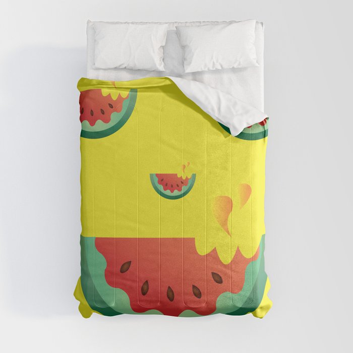Watermelonween Face Comforter