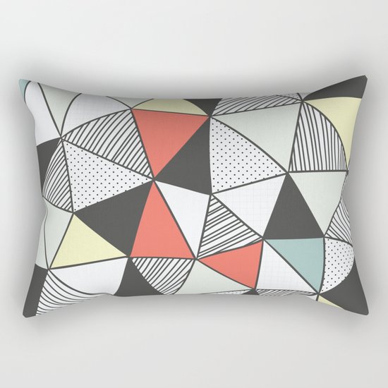 Triangular pattern Rectangular Pillow
