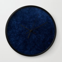 Royal Blue Velvet Texture Wall Clock