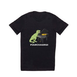 Piano Gift Print Pianist Pianosaurus T Rex Piano Player Tee T Shirt